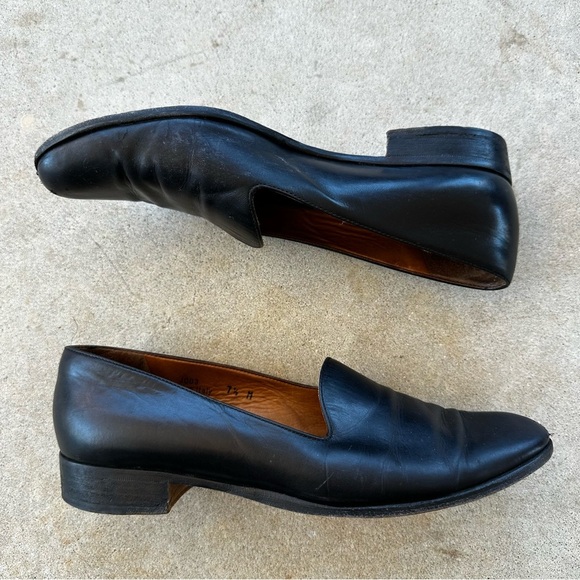 Coach City Skimmer Black Leather Loafer Flats Women’s Size 7.5